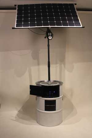 Solar Charging Can fully assembled