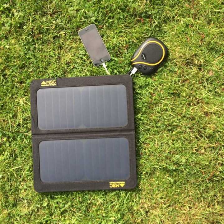 13W folding Solar panel open